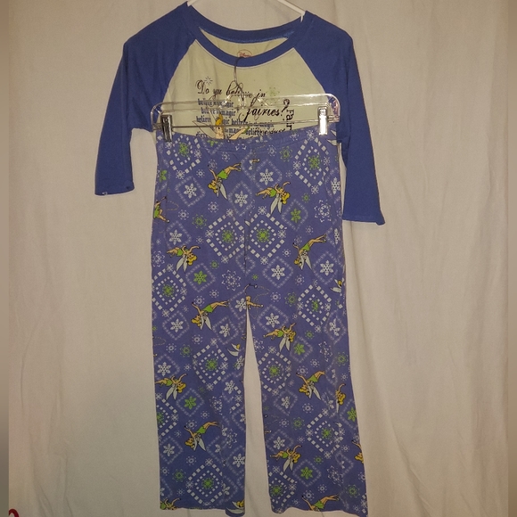 Girls 2 piece tinker bell pajamas - Picture 3 of 6